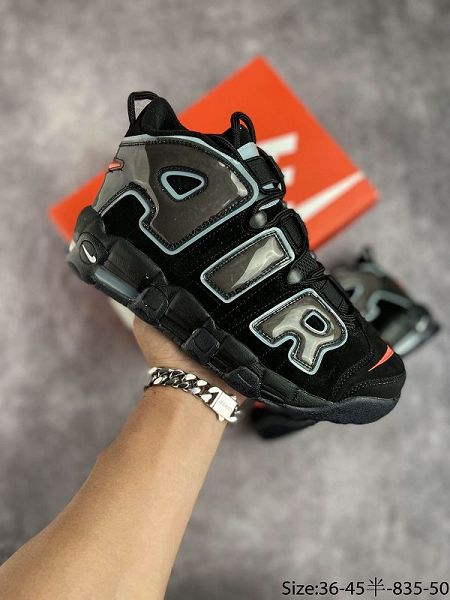 Nike Air More Uptempo 96 QS 2021新款 皮蓬大AIR經典系列男女款籃球鞋 帶半碼