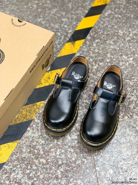 Dr.Martens 2022新款 馬丁醫生粗獷裝備系列牛皮女款低幫馬丁靴