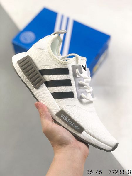 Adidas Boost NMD R1 2023新款 彈力針鞋織面男女款慢跑鞋