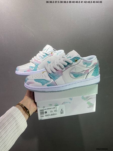 Air Jordan 1 Low Philippines 低幫 御龍青花 龍年限定白藍喬丹籃球鞋