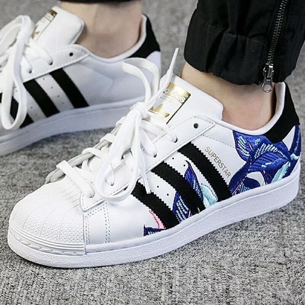 The Farm Company x adidas Superstar 2021新款 聯名款刺繡男女生休閒板鞋