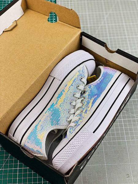 Converse All Star 2020新款 匡威增高厚底女生牛仔帆布板鞋