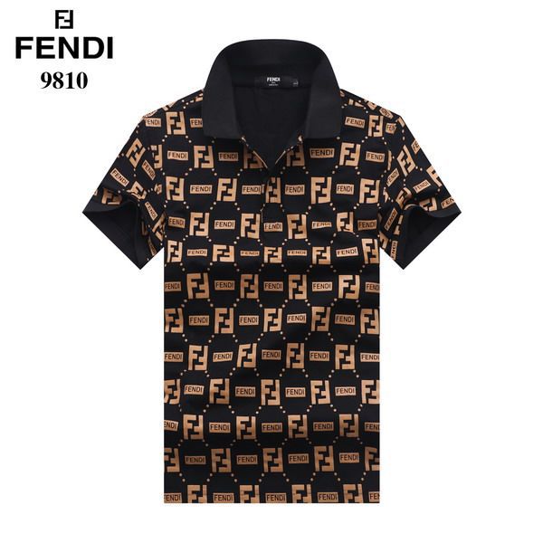 fendi polo衫 2021新款 芬迪翻領短袖polo衫 MG9810款