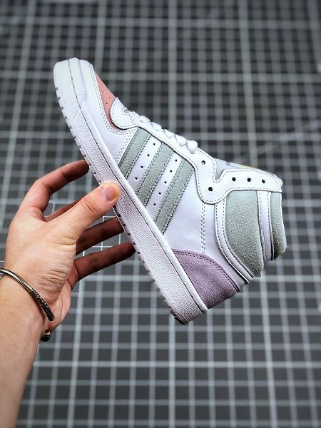 adidas TOP TEN RB W 2021新款 三葉草女生高幫板鞋 帶半碼