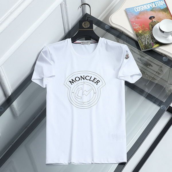 moncler短t 2020新款 蒙口絲光棉圓領短袖T恤 MG0424款