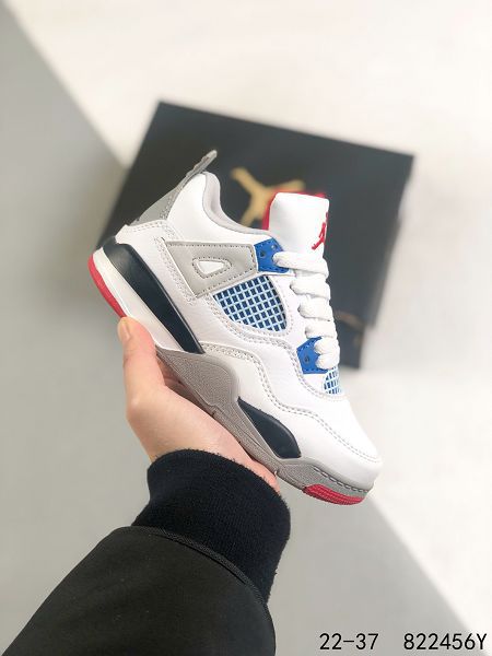 Air jordan 4 Retro 2022新款 喬丹4代高幫童款復古運動籃球鞋