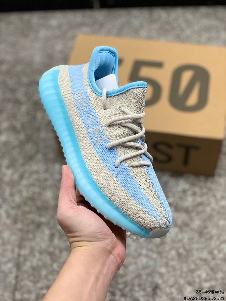 Adidas Yeezy Boost 350 V2系列 2023全新男女款爆米花中底休閒運動慢跑鞋