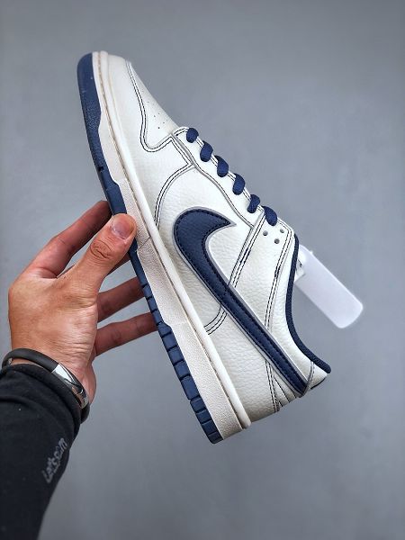 Nike SB Dunk Low UN聯名-米藍勾 周年高端定製 2024最新情侶款低幫休閒板鞋