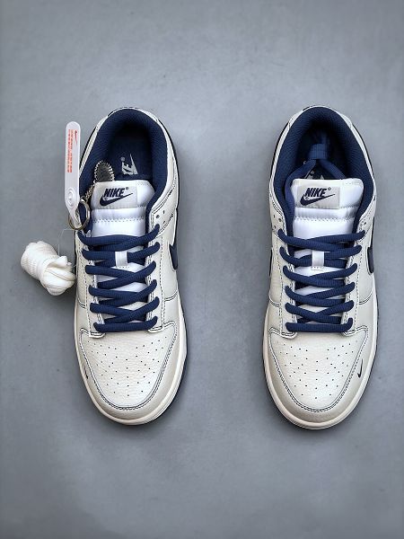 Nike SB Dunk Low UN聯名-米藍勾 周年高端定製 2024最新情侶款低幫休閒板鞋