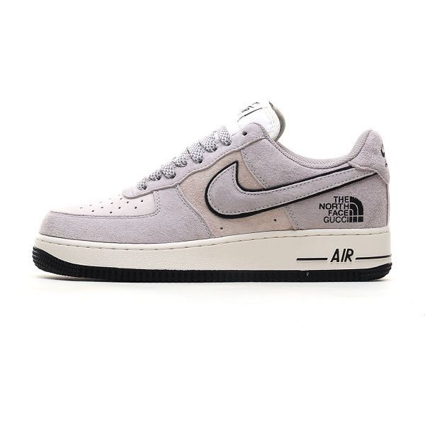 Nike Air Force 1 Low 07 x The North Face 灰黑色麂皮板鞋 2024新款男女鞋