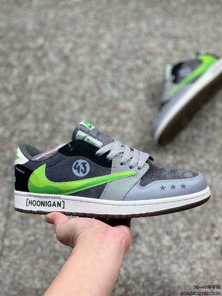 fragment design x Travis Scott x Nike Air Jordan 1 Low 聯合系列 男女款休閒運動籃球鞋