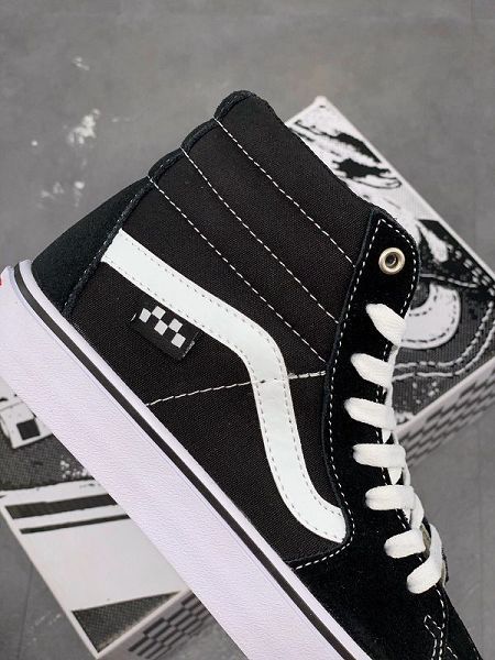 Vans Old Skool 2021新款 萬斯帆布麂皮拼接高幫男女款休閑板鞋