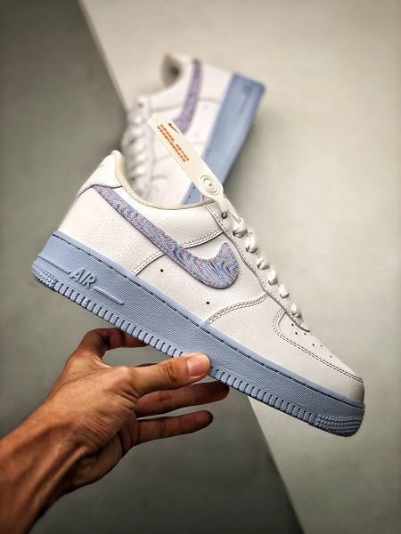 Nike Air Force 1 Hydrogen Blue 2021新款 男女生休閒板鞋 帶半碼