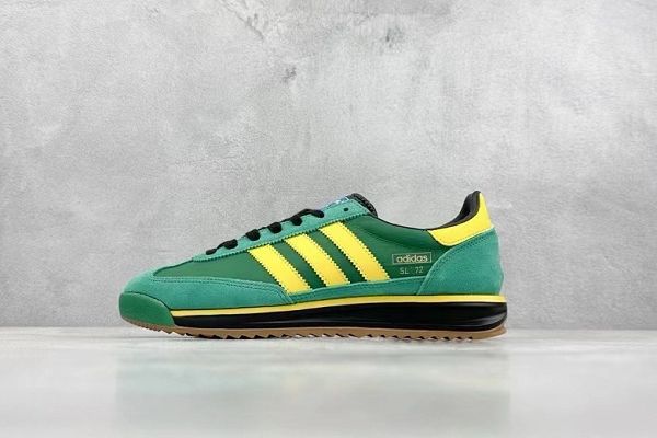 Adidas SL72 RSGreen Yellow系列 Originals 2024男女鞋 復古SL72鞋款運動鞋