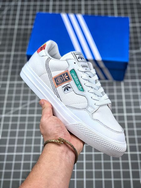 Adidas CONTINENTAL VULC 2021新款 帆布拼接輕便男女生復古板鞋