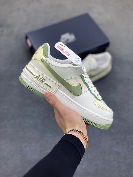 Nike Air Force 1 Shadow 輕量增高低幫百搭板鞋拼接馬卡龍 全新少女鞋