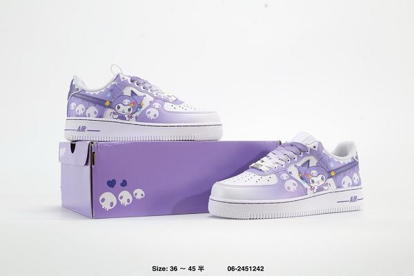 Nike Air Force 1 Low 07 奇幻魔法Melody Kuromi聯名款 2024最新情侶款休閒板鞋