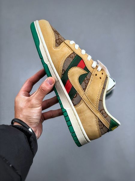 NIKE SB Dunk Low x GUCCI 高端定製古馳配色 2024新款男女生板鞋