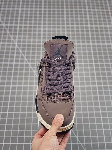 A Ma Maniere x Air Jordan 4 Retro VioletOre 2023新款 喬丹4代男女款酒紅色籃球鞋