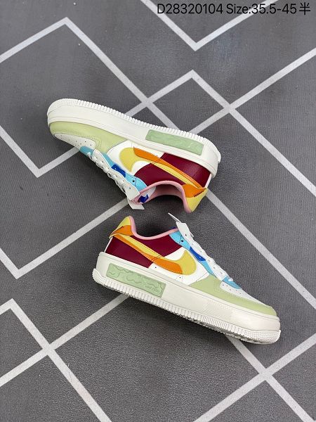 Nike Wmns Air Force 1 Fontanka 2022新款 空軍一號錯位解構系列男女款低幫輕量板鞋