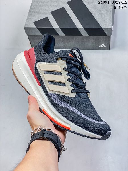 Adidas ULTRA BOOST LIGHT 2024新款男女生爆米花針織跑步鞋