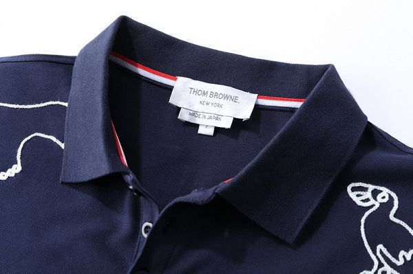 thom browne polo衫 2021新款 湯姆·布朗翻領短袖polo衫 MG0318款