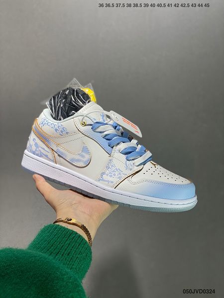 Air Jordan 1 Low Philippines 低幫 御龍青花 龍年限定白藍喬丹籃球鞋