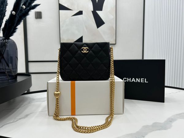 chanel包包 香奈兒2023新款手提包 DSAS3830愛心金球單肩斜挎包