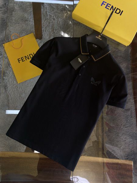 fendi polo衫 2021新款 芬迪翻領短袖polo衫 MG0319款