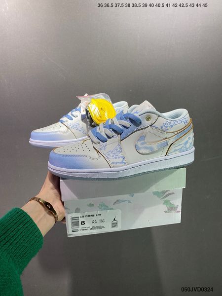 Air Jordan 1 Low Philippines 低幫 御龍青花 龍年限定白藍喬丹籃球鞋