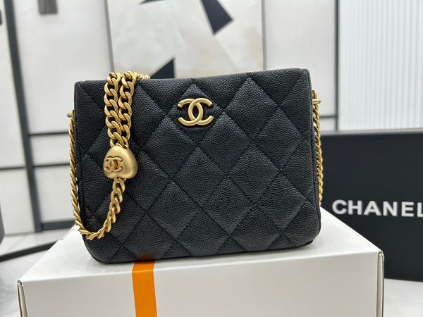 chanel包包 香奈兒2023新款手提包 DSAS3830愛心金球單肩斜挎包