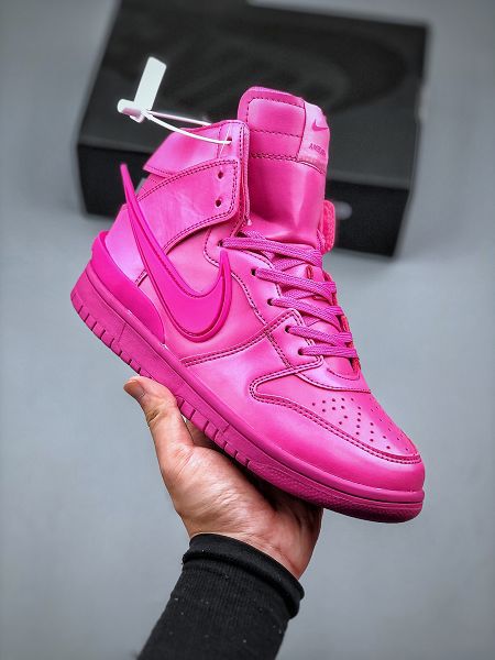 AMBUSH x Nike Dunk High 皮革熒光大鈎 扣籃系列 2023最新男女款高幫休閒運動板鞋