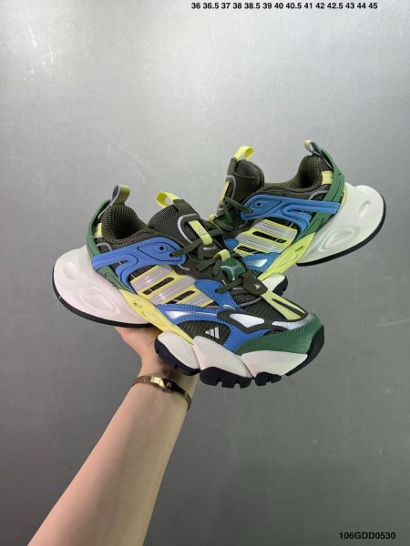 Adidas XLG RUNNER DELUXE 系列 2024新款男女生低幫老爹風增高復古中性休閒運動慢跑鞋