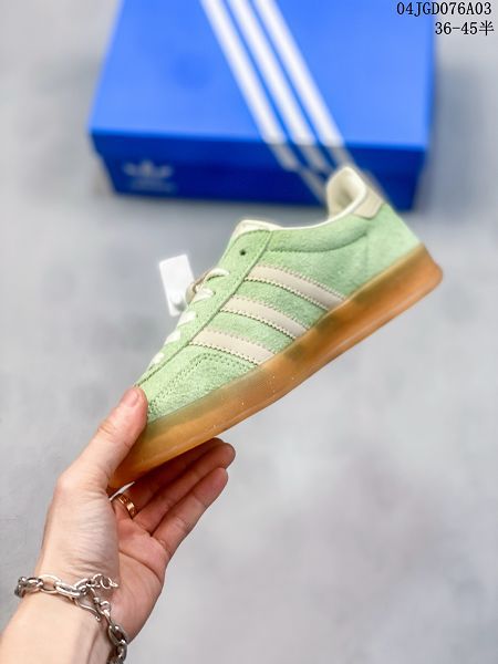 adidas originals Gazelle Indoor 半水晶底運動鞋 2024新款情侶鞋