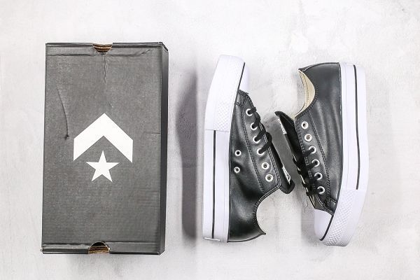 Converse Chuck Taylor All Star 2020新款 增高厚底皮面女子板鞋