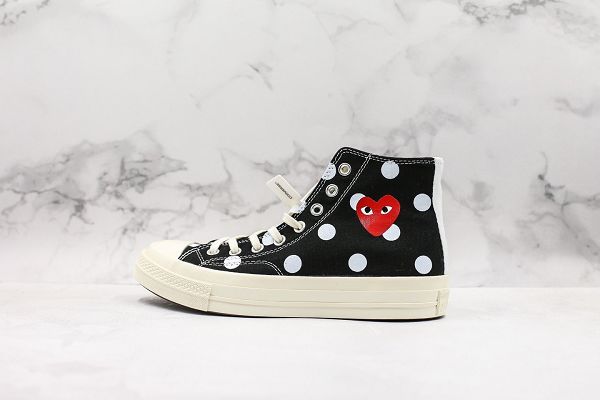 CDG x Converse chuck taylor all star 2020新款 川久保玲波點情侶款帆布鞋