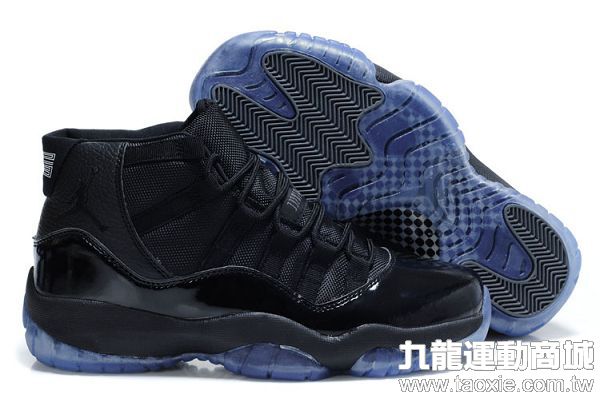 air jordan 11代 2015新品上市 喬丹戰靴 高幫透氣男生球鞋 黑藍色