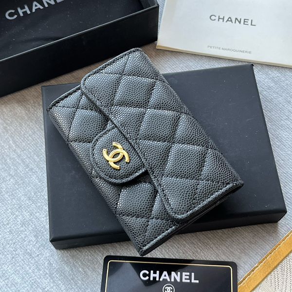 Chanel皮夾 香奈兒2023新款零錢包 ZJP0214時尚卡包翻蓋短夾