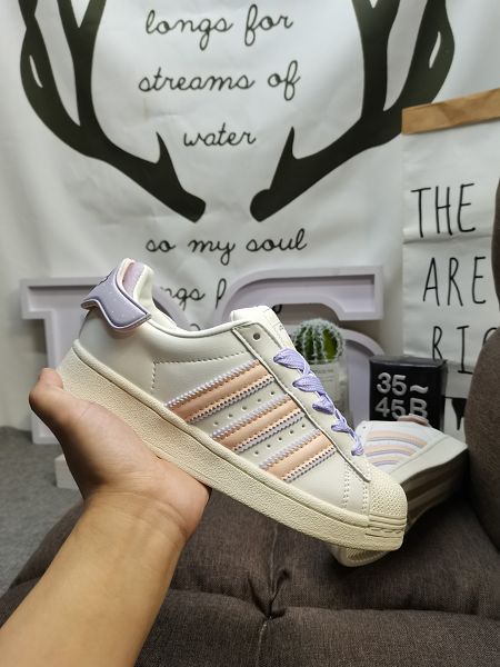 Adidas Originals Superstar W 2023新款 貝殼頭經典男女款休閒小白板鞋