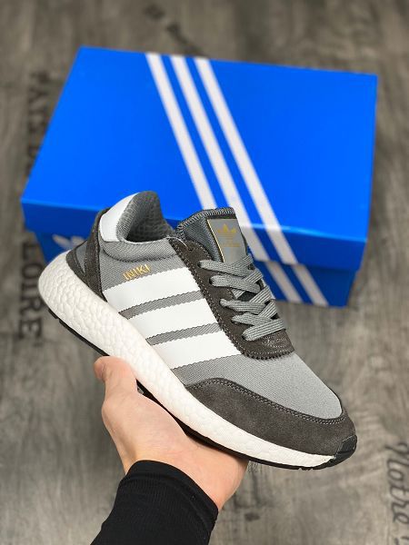 Adidas L-5923 2021新款 三葉草時尚休閒情侶款慢跑鞋 帶半碼