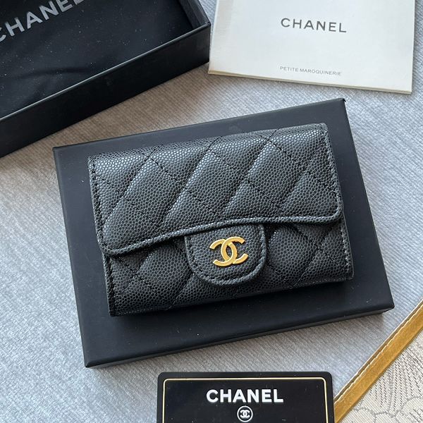 Chanel皮夾 香奈兒2023新款零錢包 ZJP0214時尚卡包翻蓋短夾