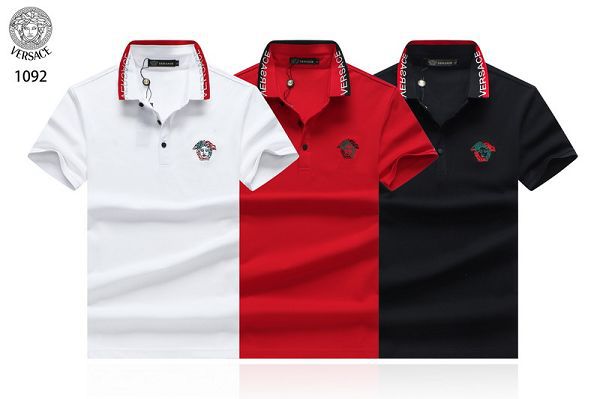 versace polo衫 2021新款 凡賽斯翻領短袖polo衫 MG1092款