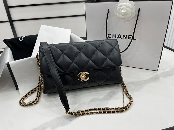 chanel包包 香奈兒2022新款手提包 DSAS2563羊皮單肩斜挎包