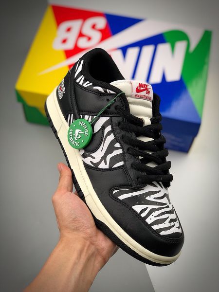 Quartersnacks x NK SB Dunk Low 2021新款 Zebra黑白斑馬運動板鞋