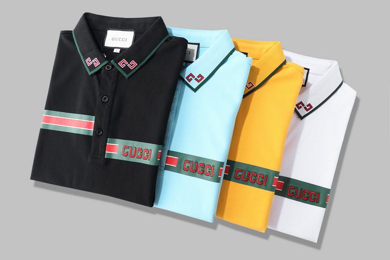 gucci polo衫 2021新款 古馳翻領短袖polo衫 MG0328款