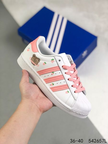 Adidas Superstar 2022新款 貝殼頭系列三葉草女款板鞋