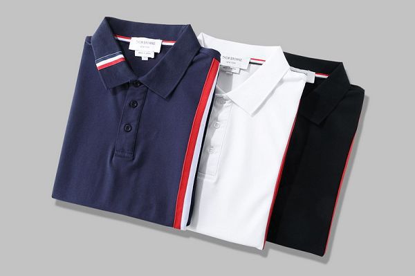 thom browne polo衫 2021新款 湯姆·布朗翻領短袖polo衫 MG0319款