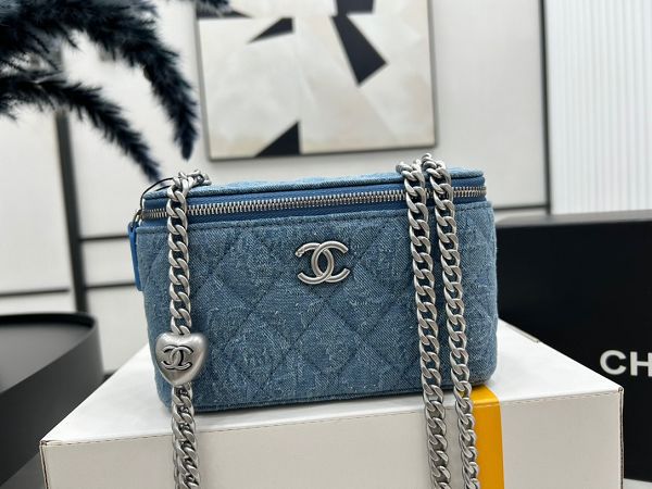 chanel包包 香奈兒2023新款手提包 DSAP3204愛心球牛仔單肩斜挎包