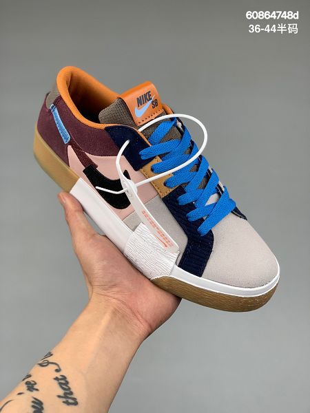 Nike Zoom Blazer Mid Premium SB 2022新款 解構馬賽克開拓者男女款運動板鞋