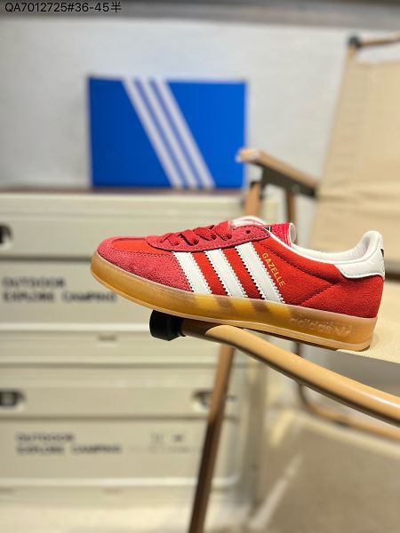 ADidas Gazelle Indoor Trainers 2024新款男女生翻毛羚羊內訓系列低幫板鞋